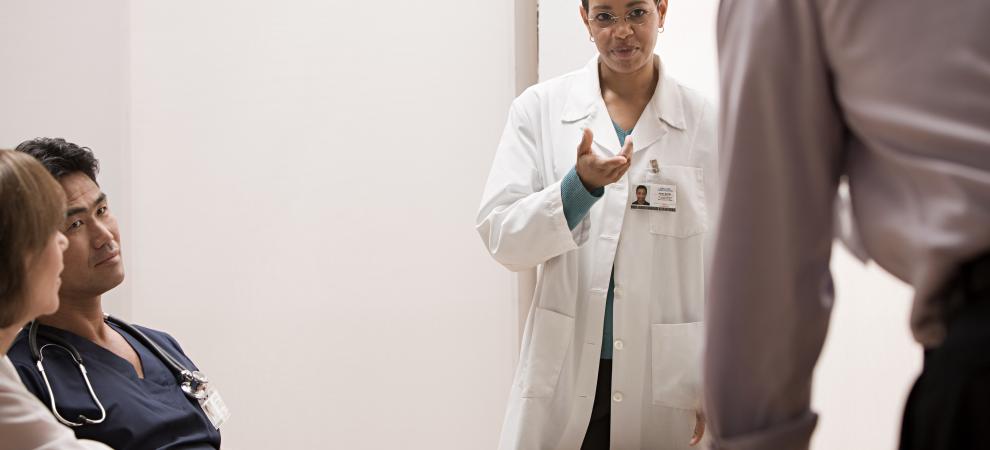 Doctors having a conversation